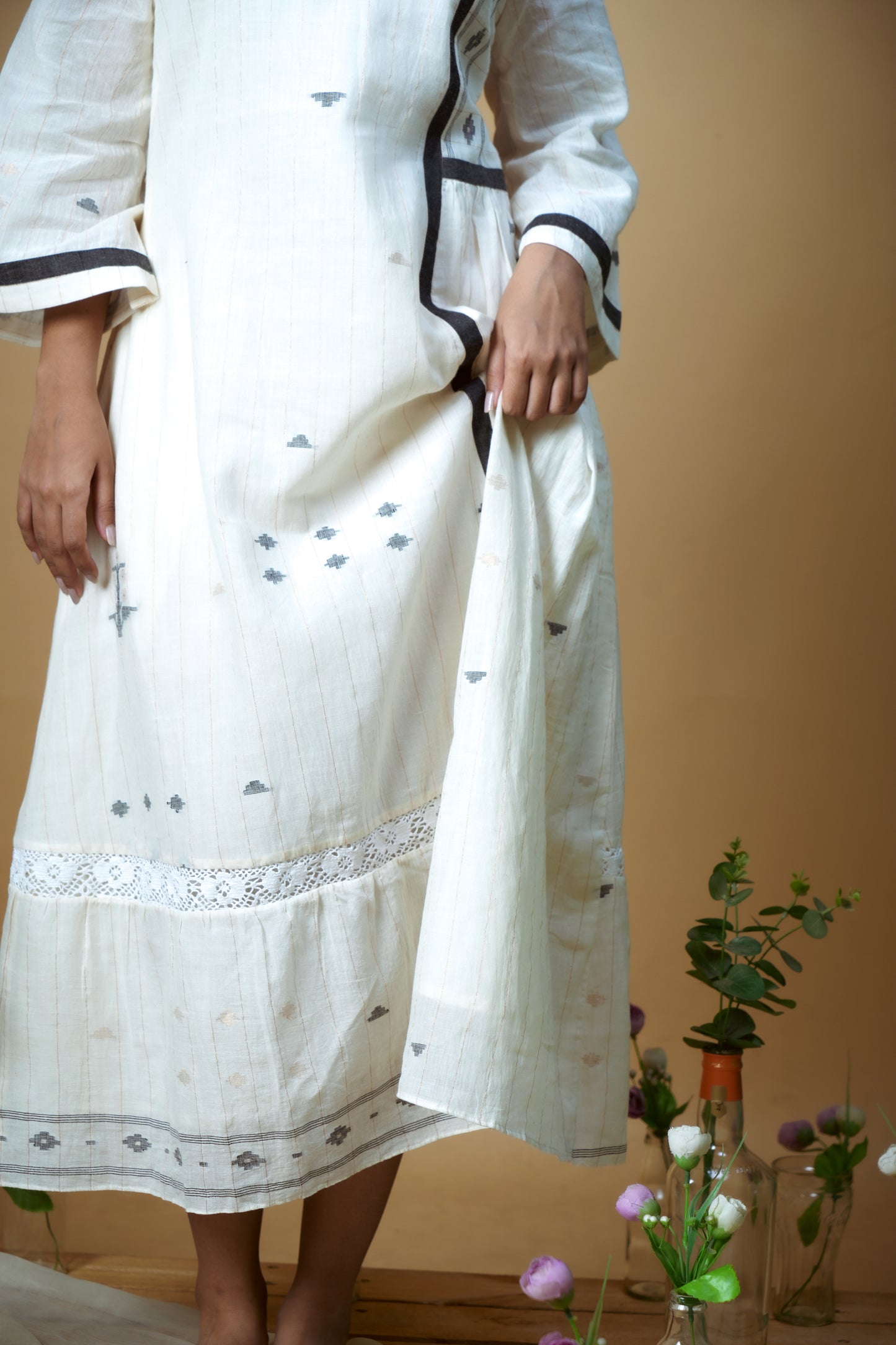 Off white Gaachphool Dress