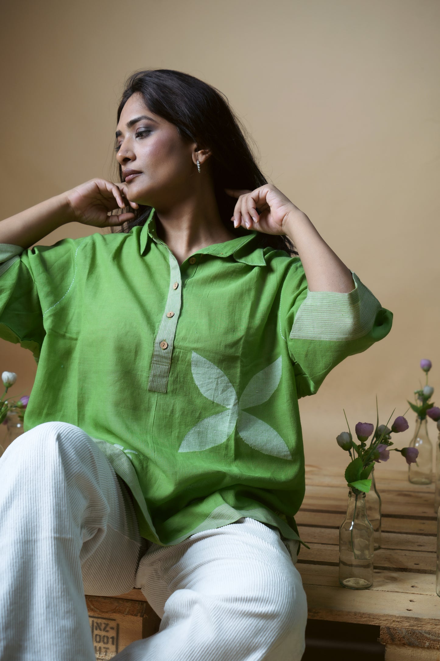 Green Tile Shirt