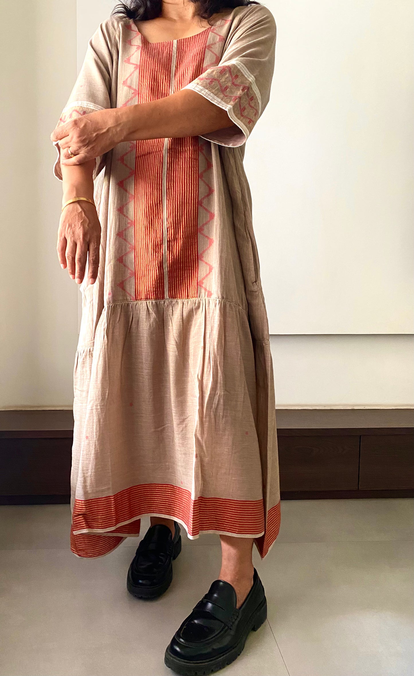 Ghee Back tie Net Dress