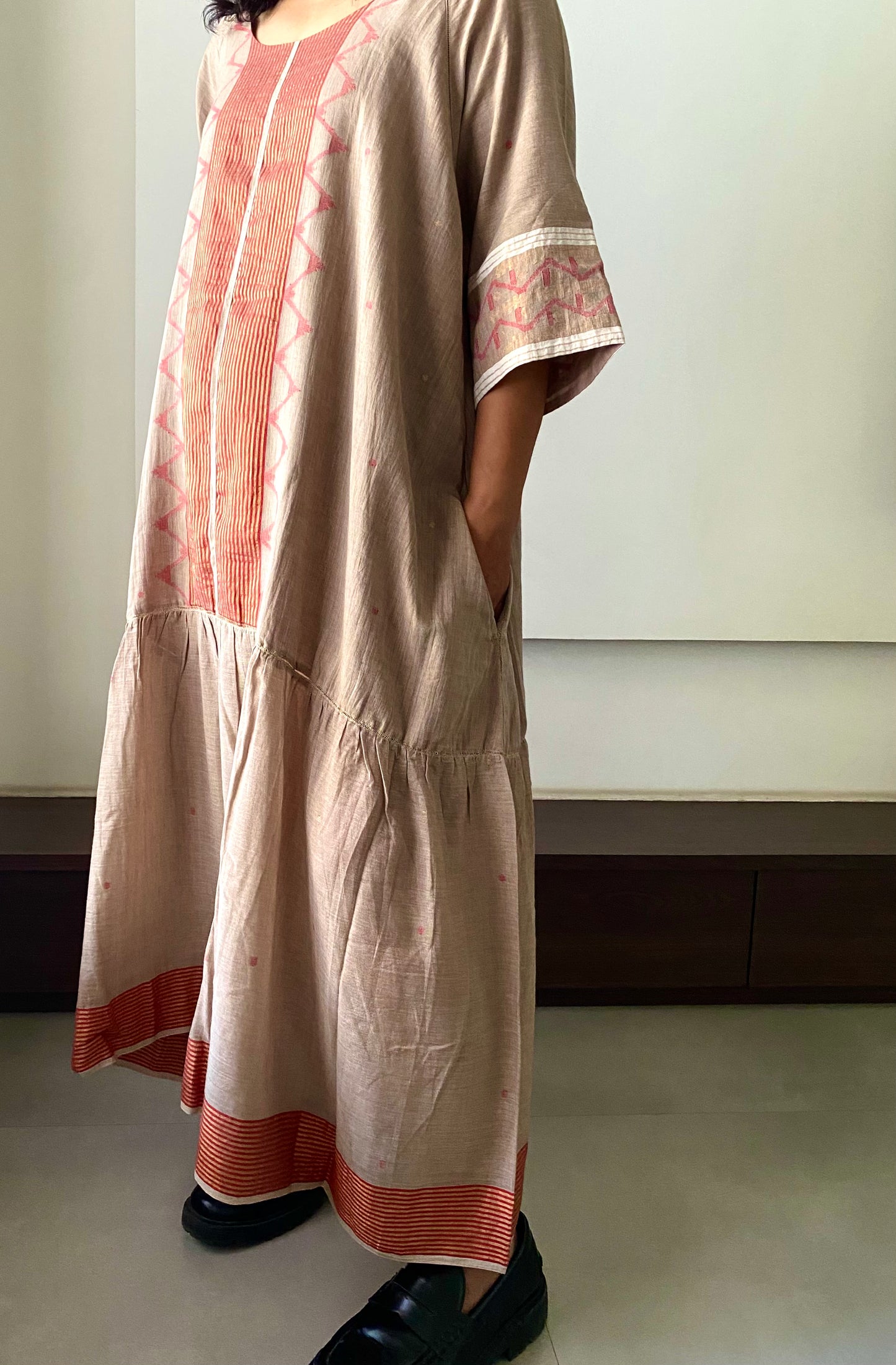 Ghee Back tie Net Dress