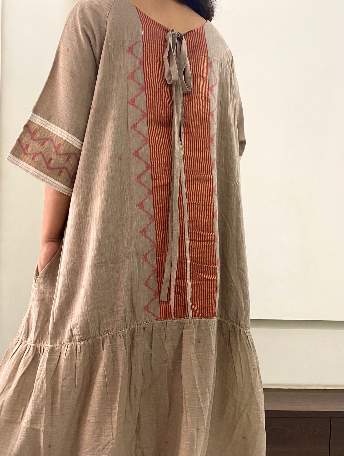 Ghee Back tie Net Dress