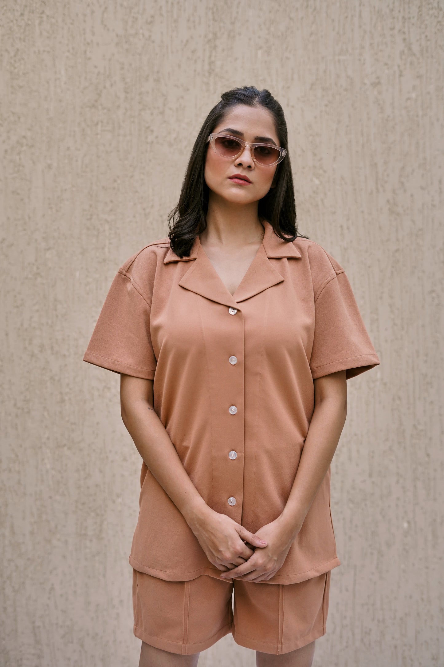 Resort shirt - Peachy pink