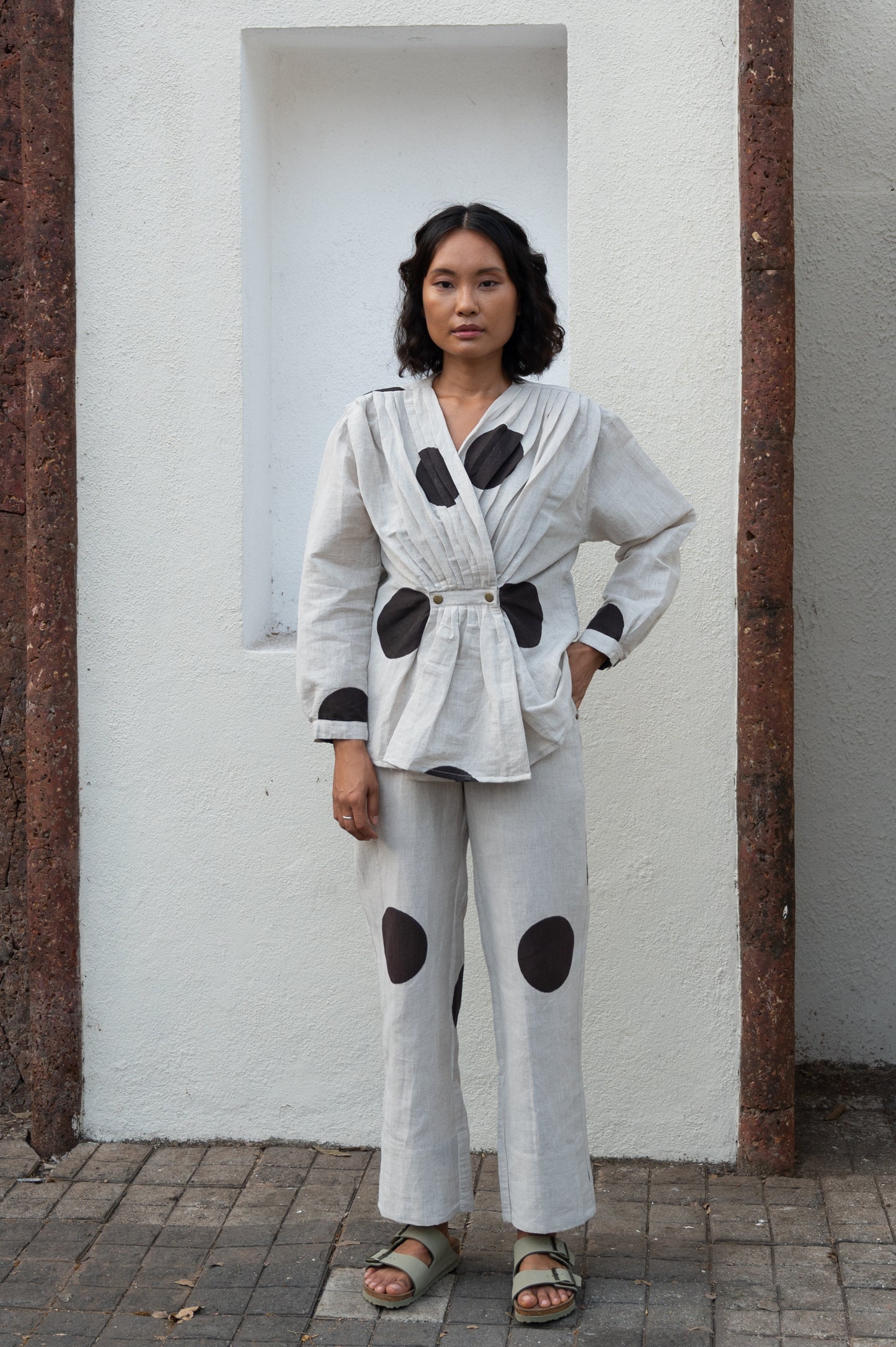 Florence Top - Natural Printed