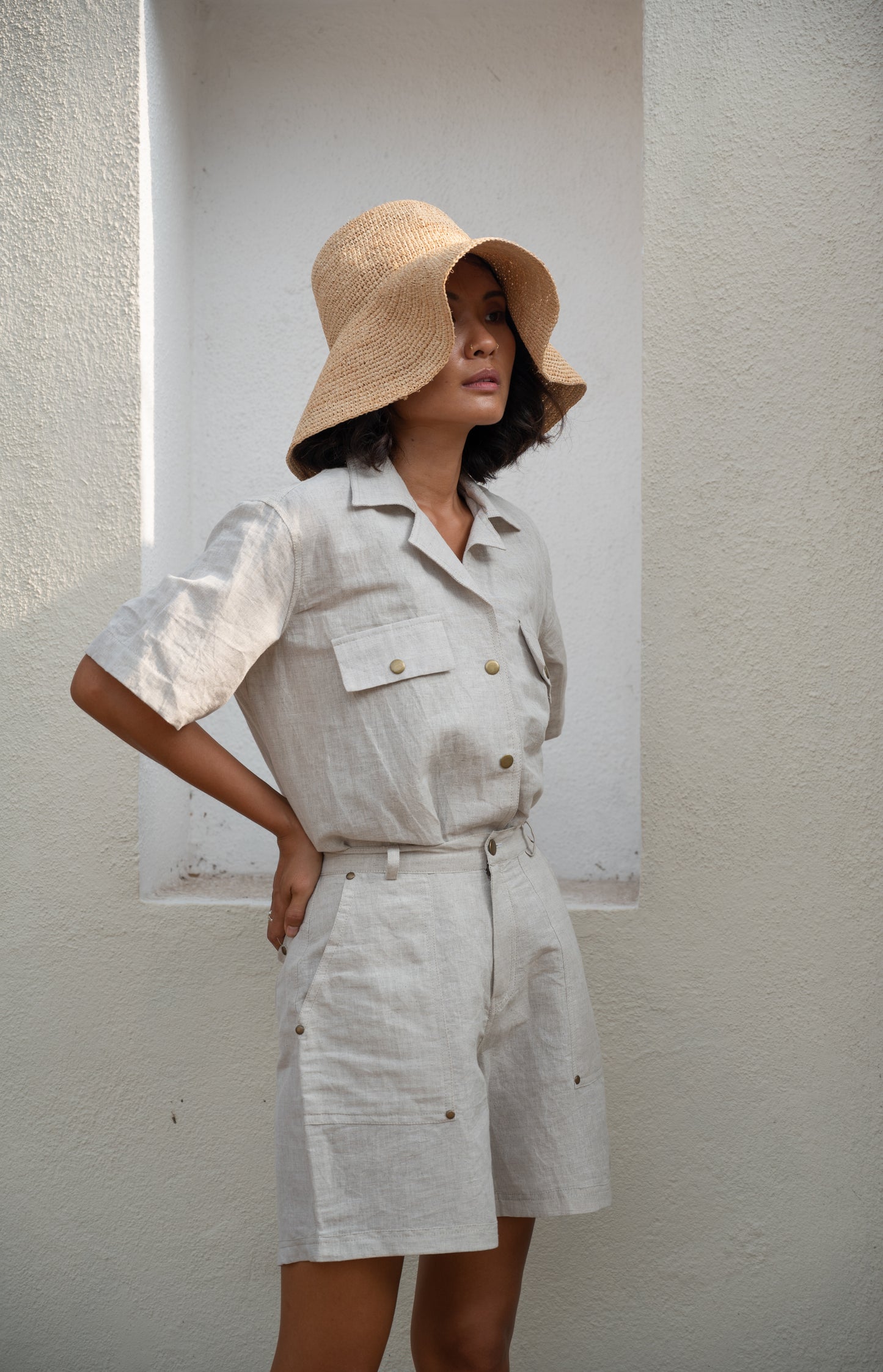 Amalfi Safari Shorts - Natural