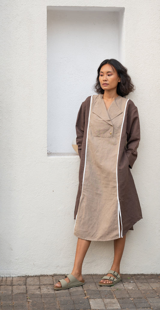 Tuscany Shift Dress - Brown