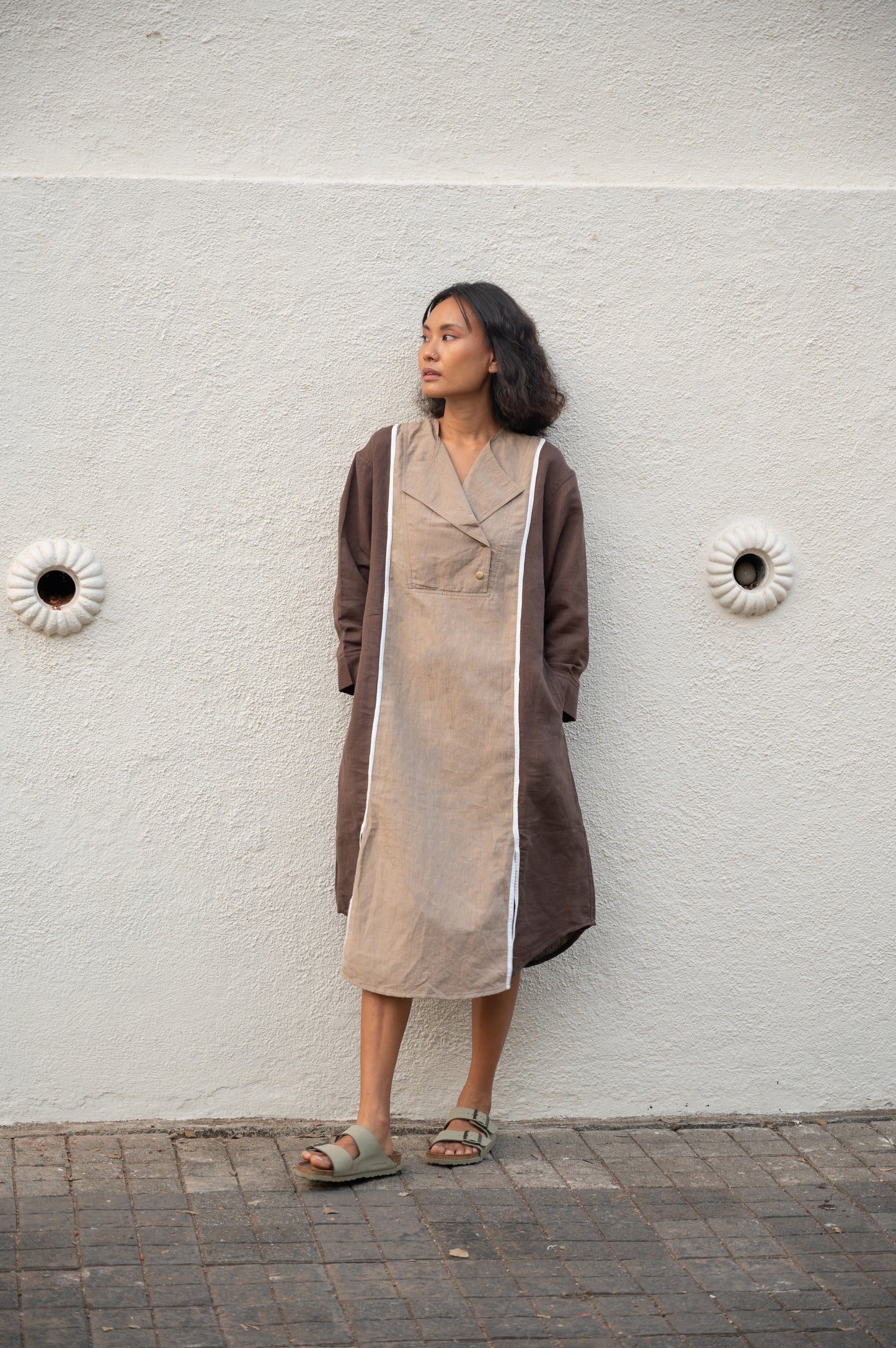 Tuscany Shift Dress - Brown