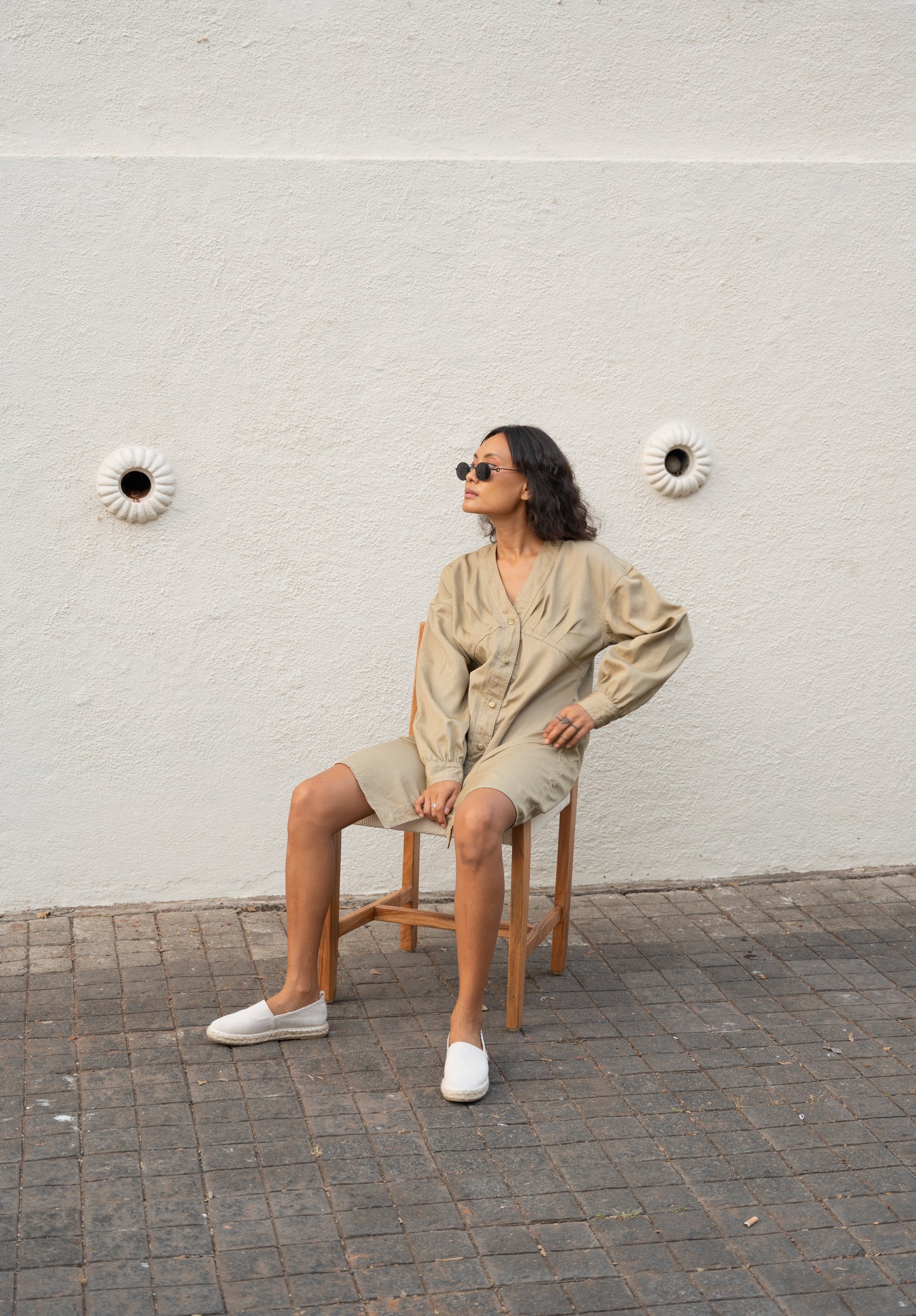 Brooklyn Shift Dress - Khaki