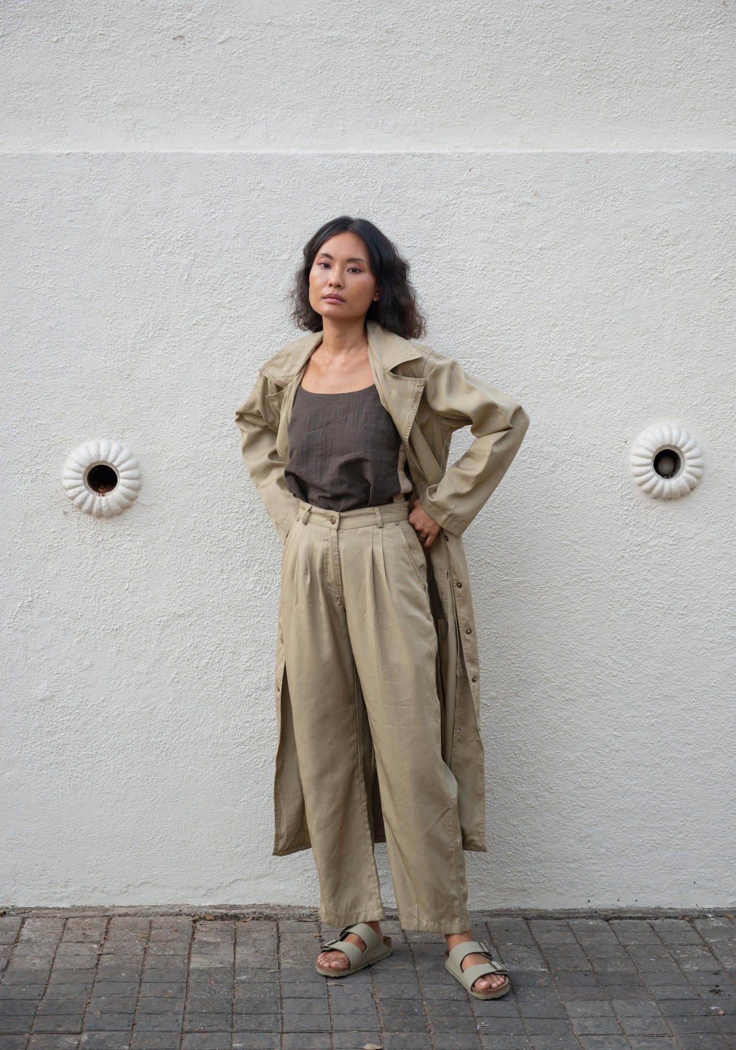 Chicago Pleated Pants - Khaki
