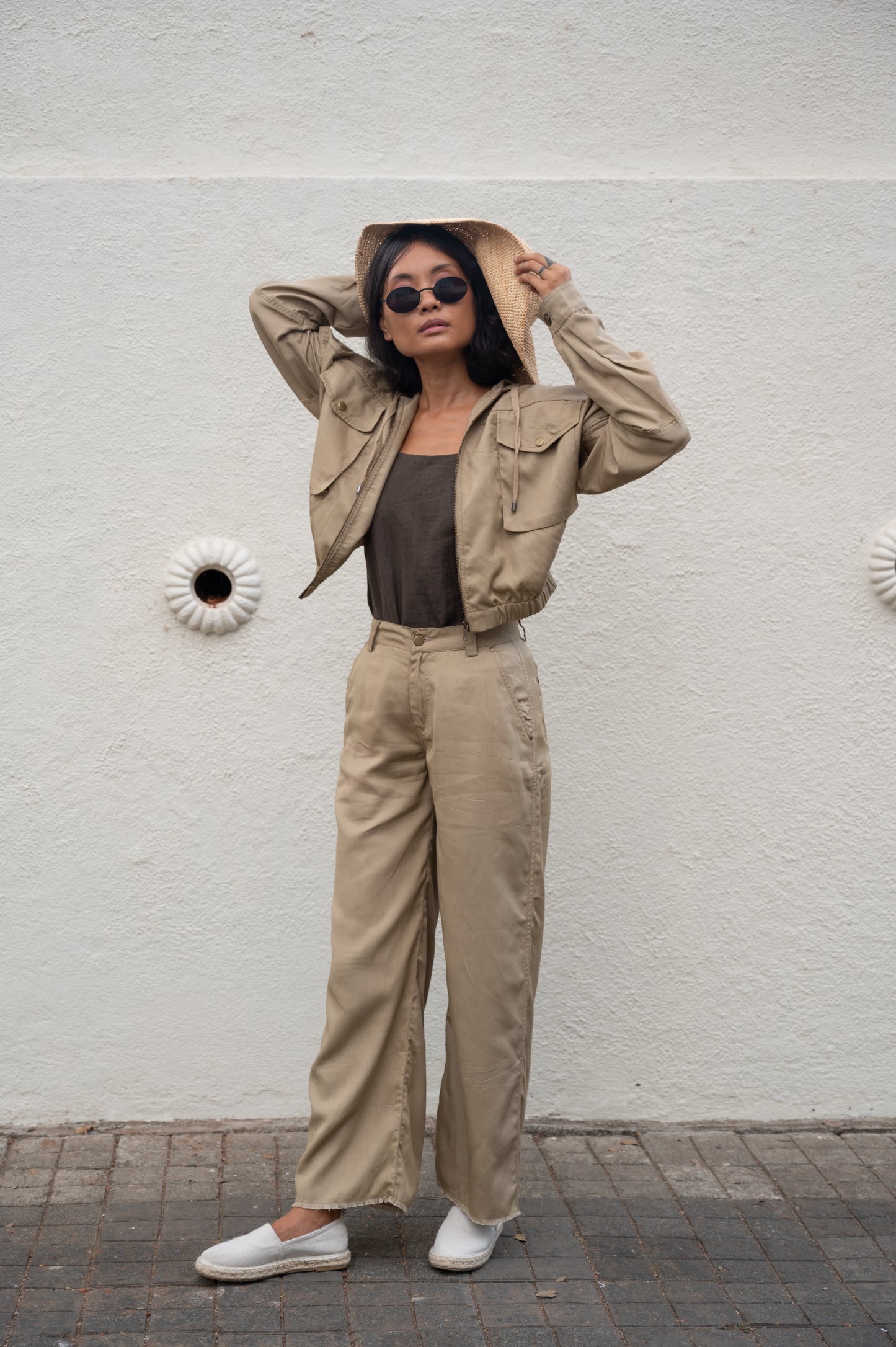 Infinity Flare Pants - Khaki