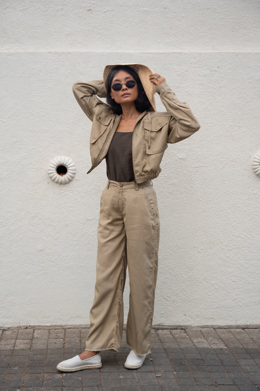 Seoul Oversized Jacket - Khaki