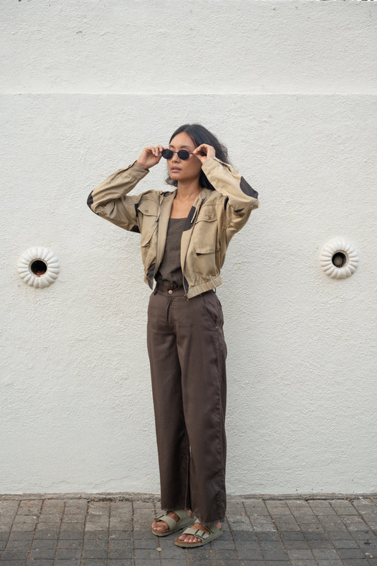 Infinity Flare Pants - Brown