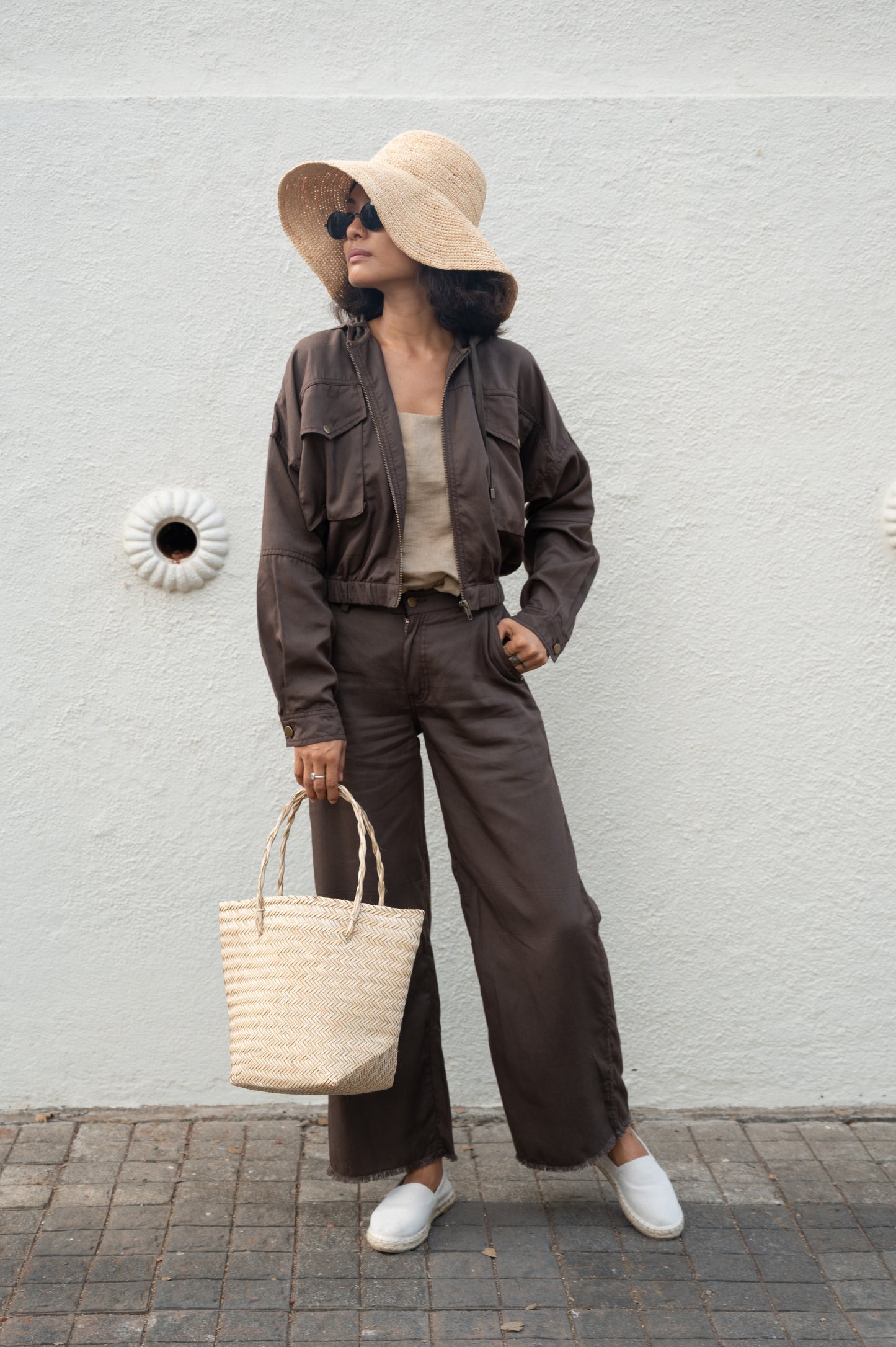 Seoul Oversized Jacket - Brown