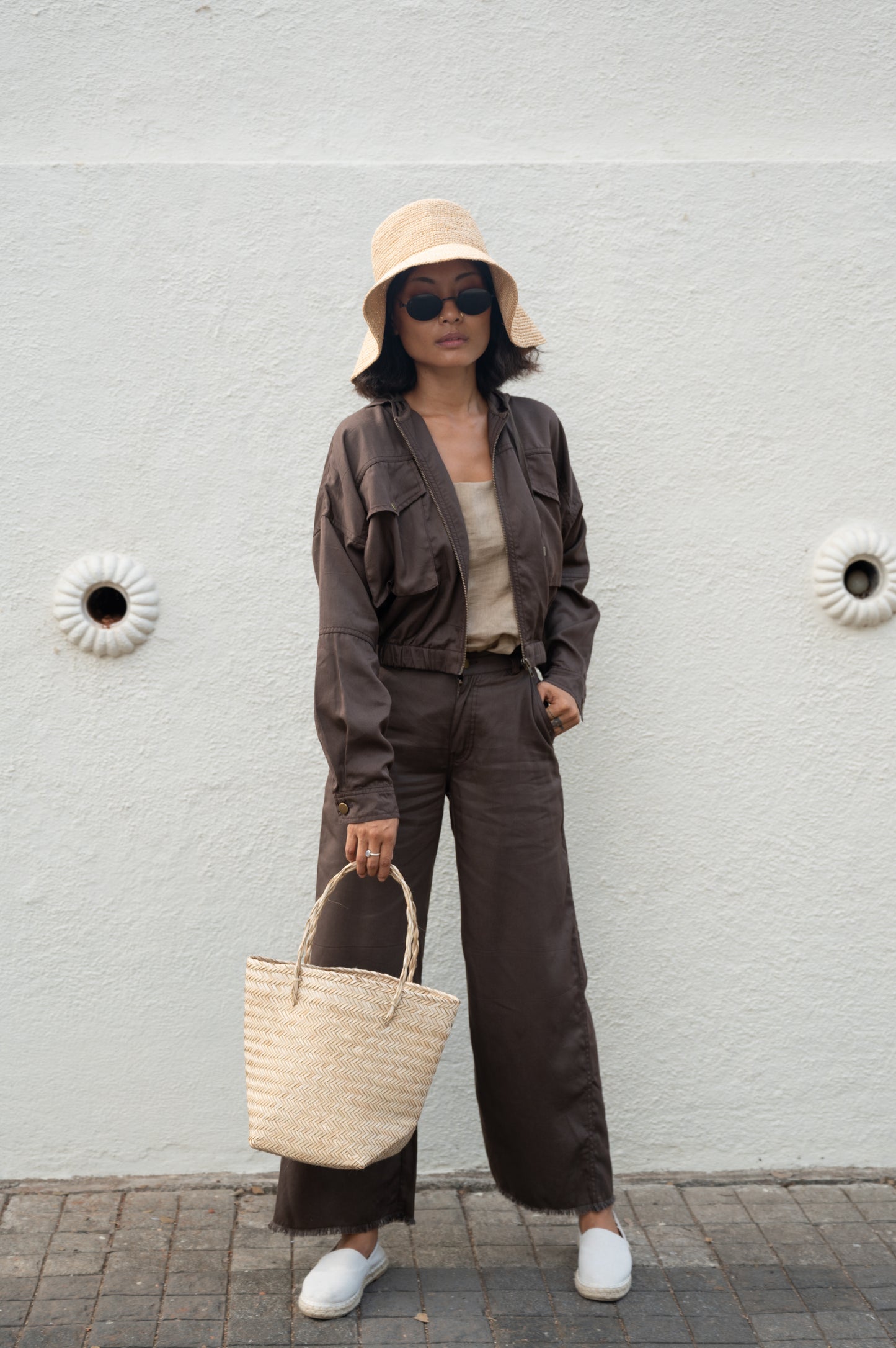 Seoul Oversized Jacket - Brown