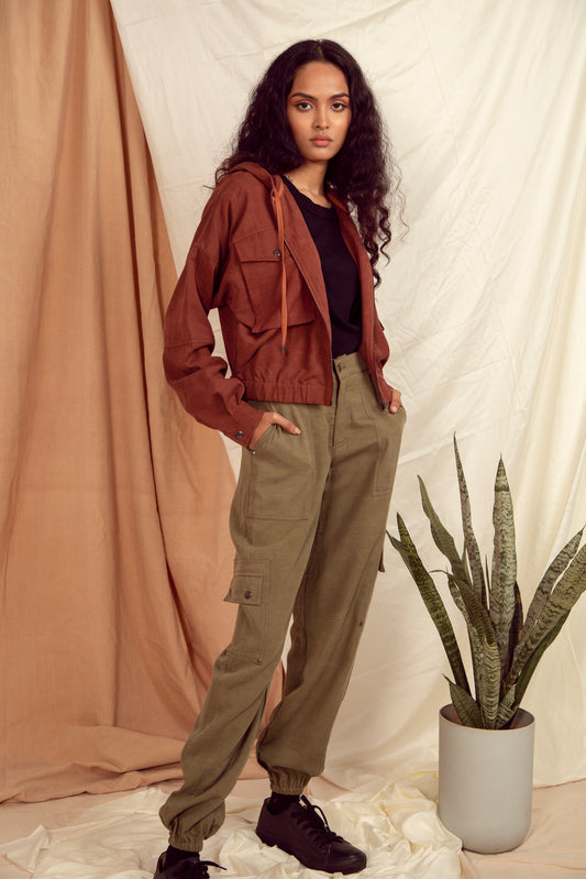 Seoul Oversized Jacket - Copper Brown