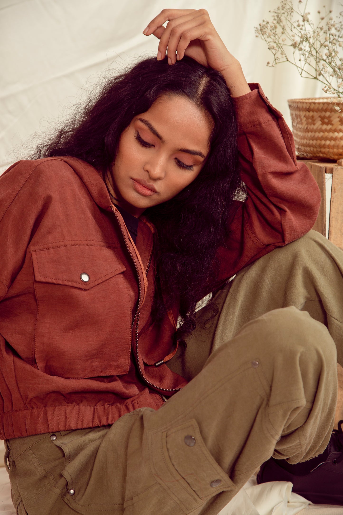 Seoul Oversized Jacket - Copper Brown