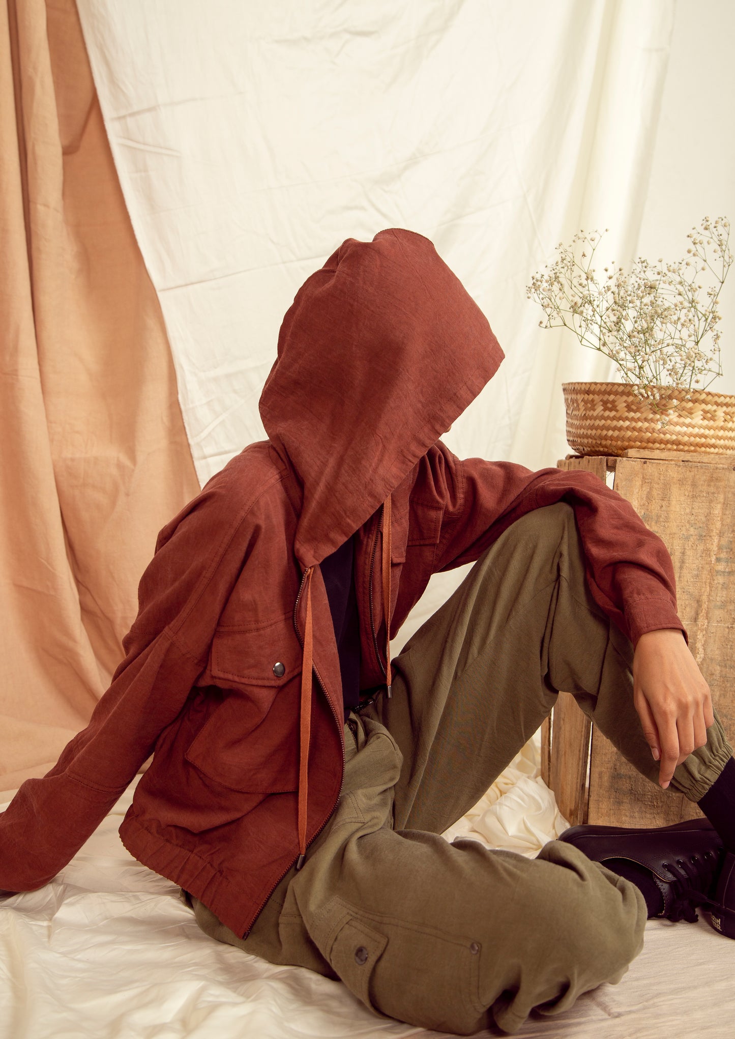 Seoul Oversized Jacket - Copper Brown