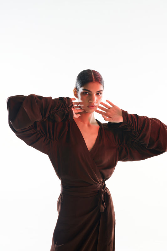 Wreathe Wrap Dress