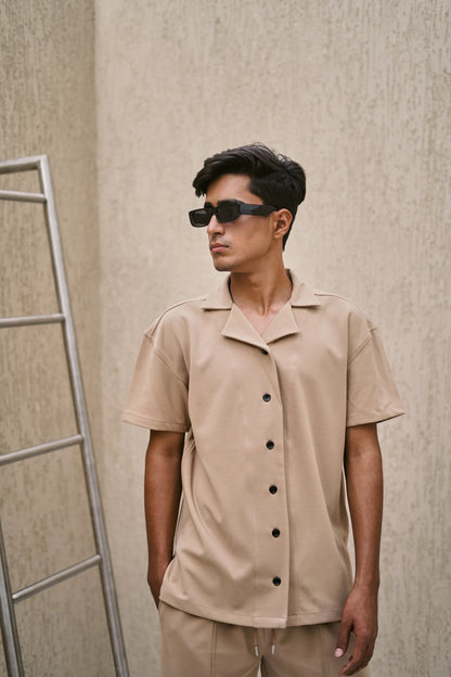 Resort shirt  - Tortilla brown