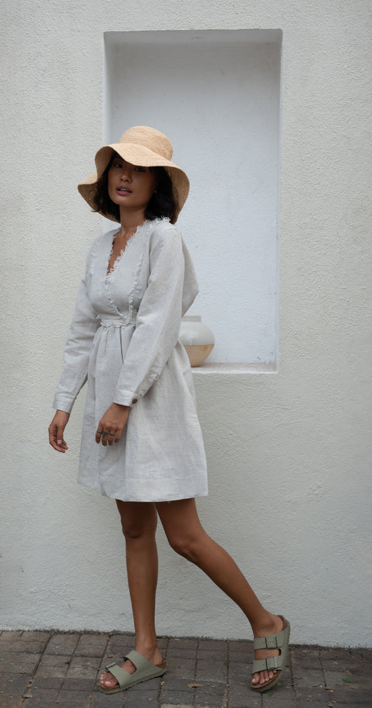 Hawai Shirt Dress - Natural