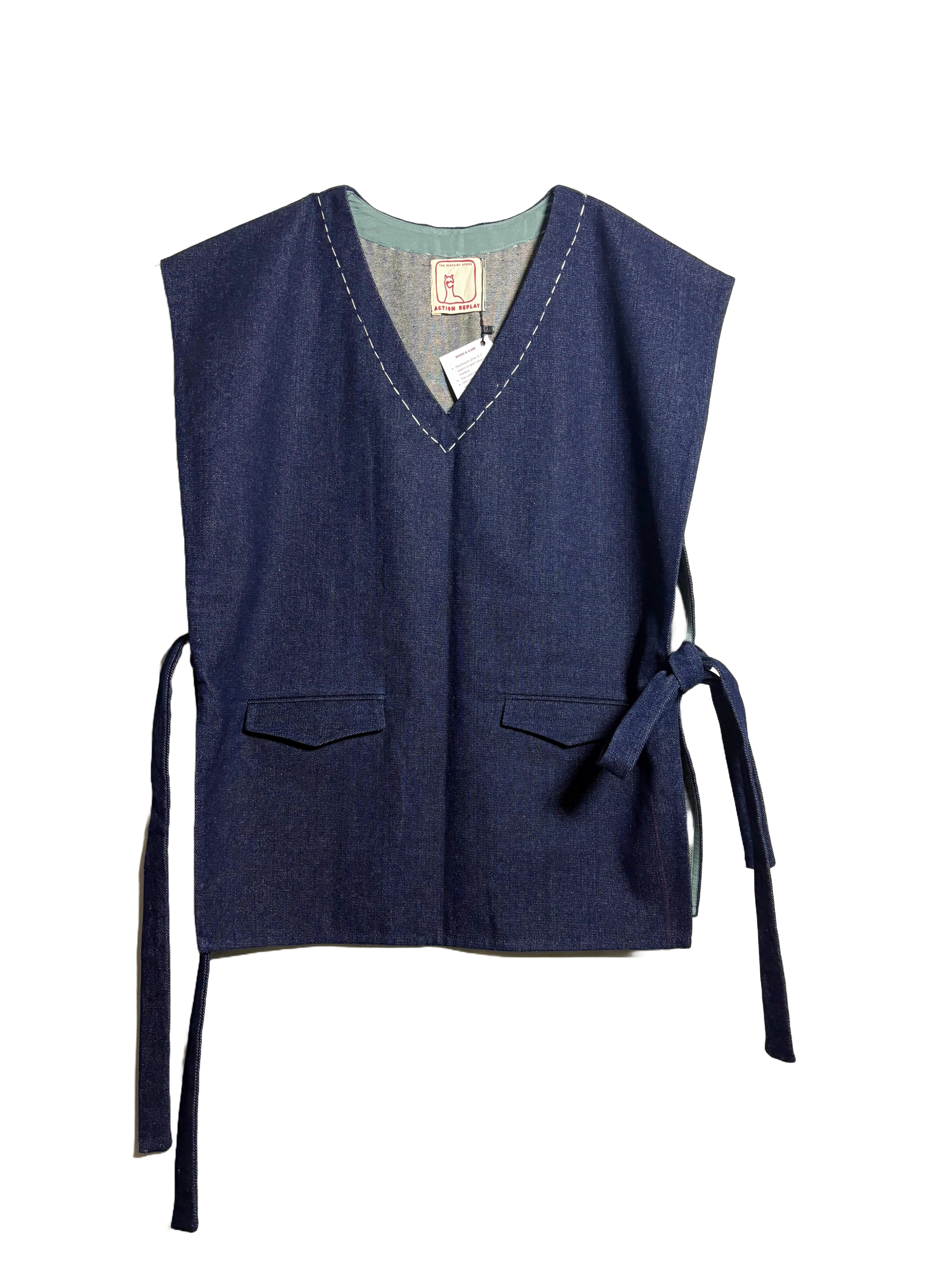 Solace - Navy blue with embroidery